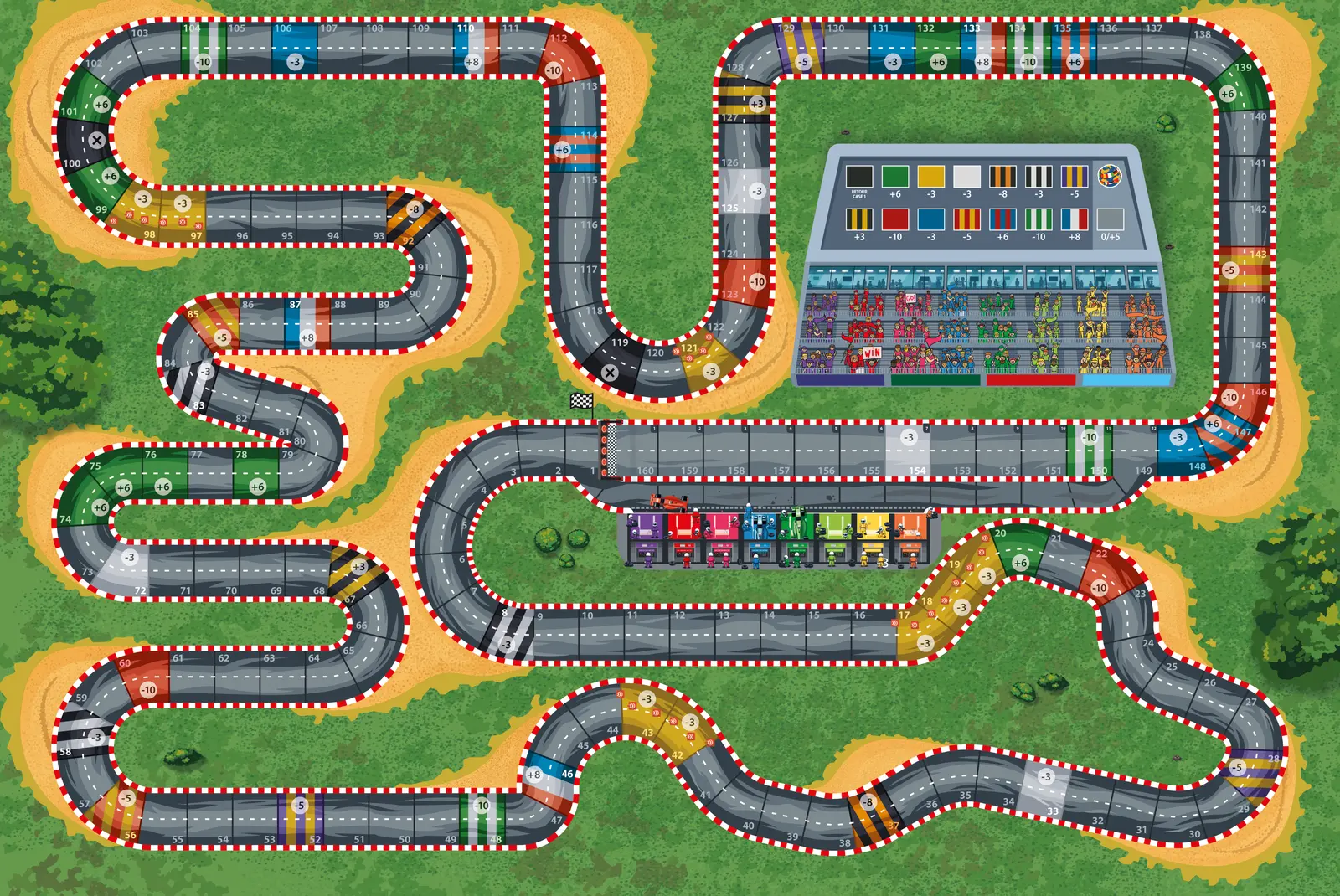 Colodeni race board with grand prix track